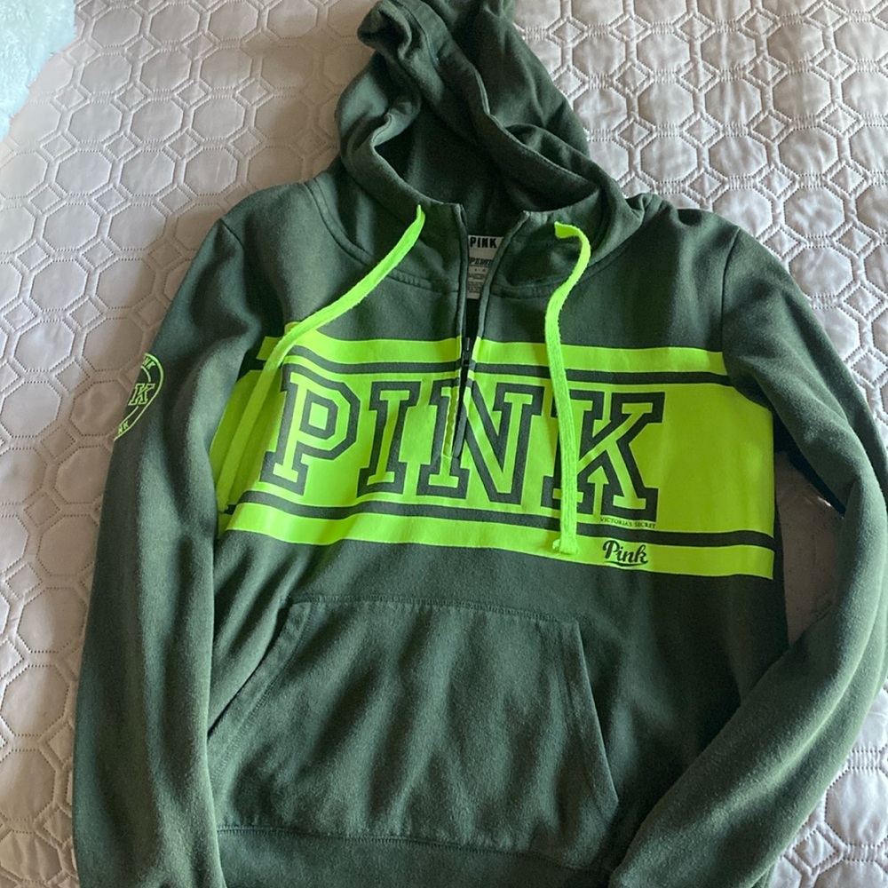 Victoria Secret Half Zip Sweatshirts - two